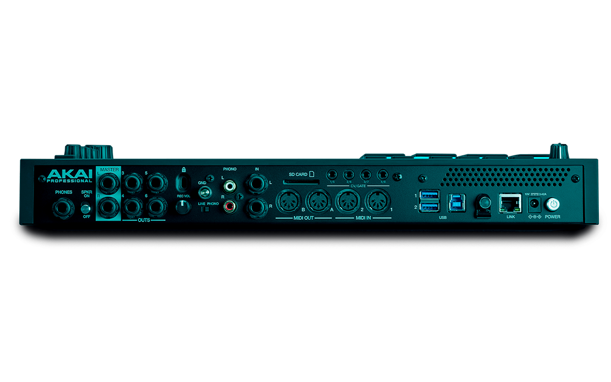 Back view of MPC Live II BeatClub Edition